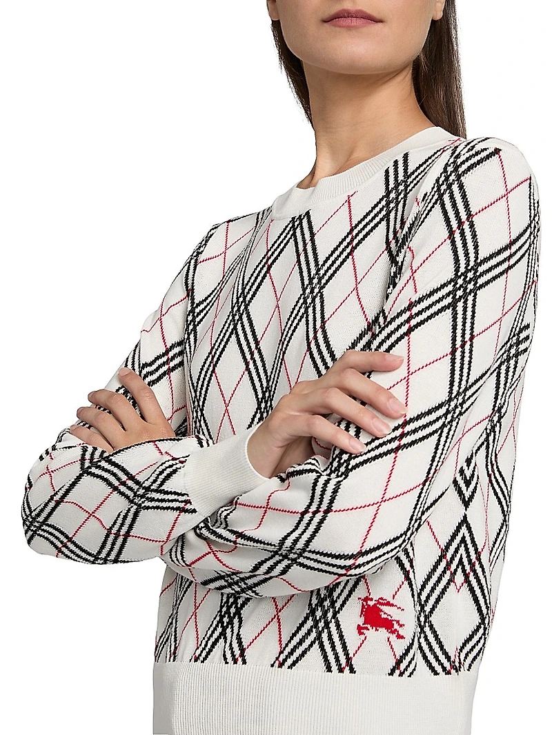 Argyle Cotton Sweater