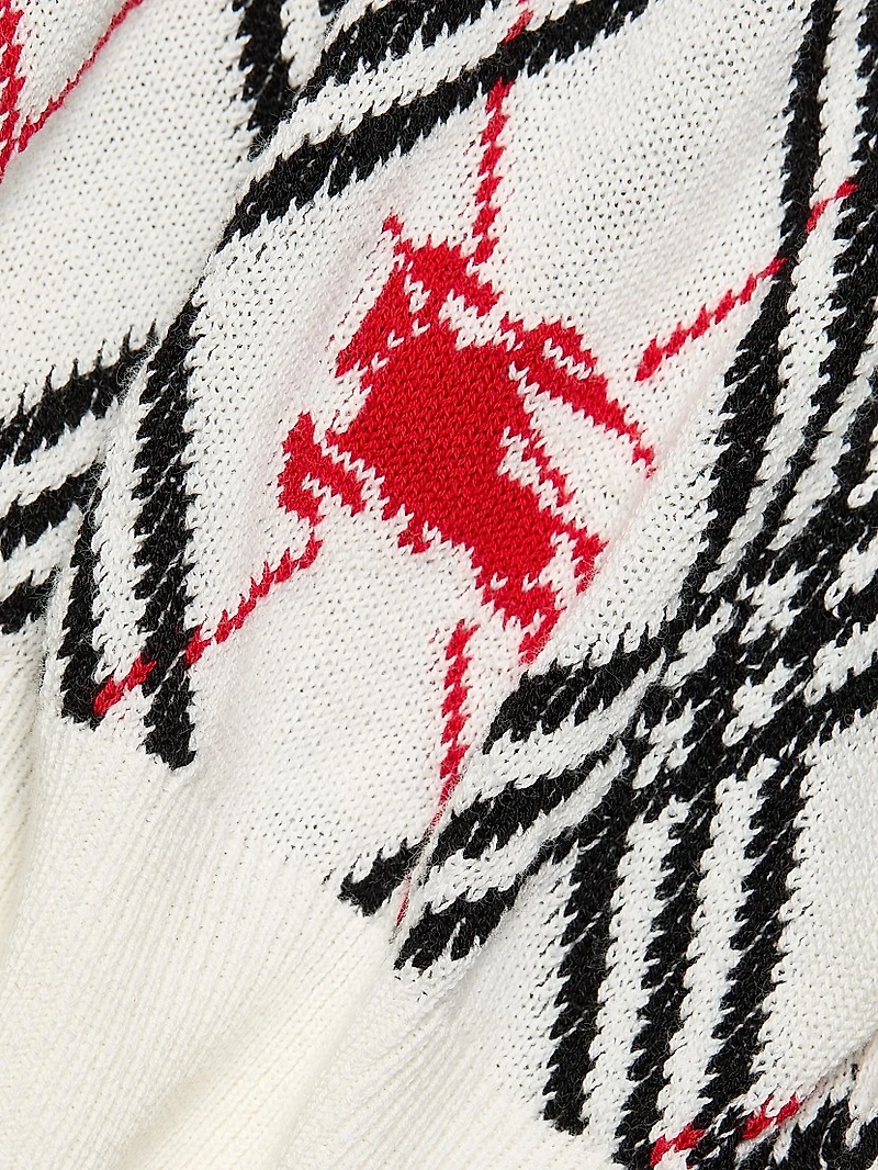 Argyle Cotton Sweater