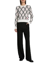 Argyle Cotton Sweater