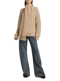 Cotton Wide-Leg Jeans