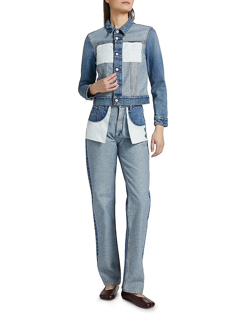 Reversed Denim Sports Jacket