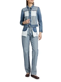 Reversed Denim Sports Jacket