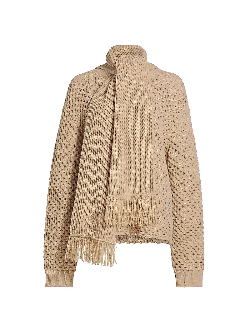 Tieneck Virgin Wool-Blend Sweater