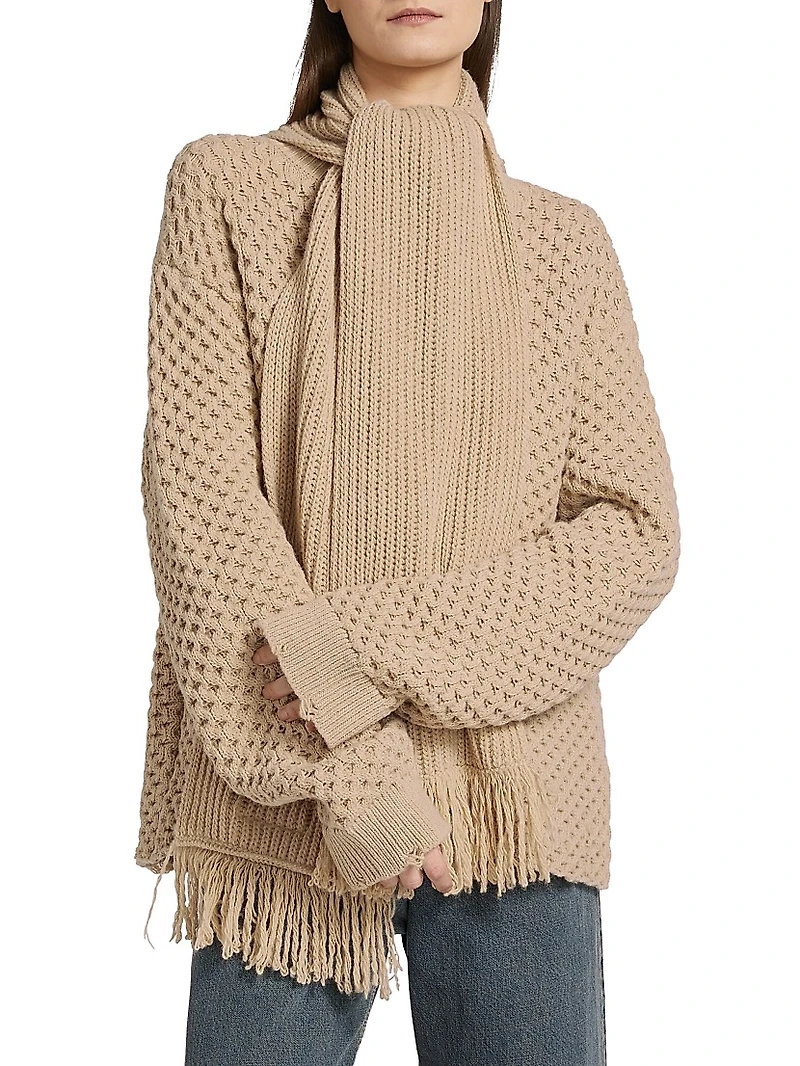 Tieneck Virgin Wool-Blend Sweater