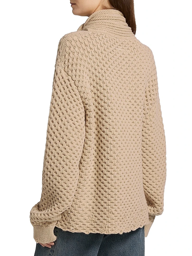 Tieneck Virgin Wool-Blend Sweater