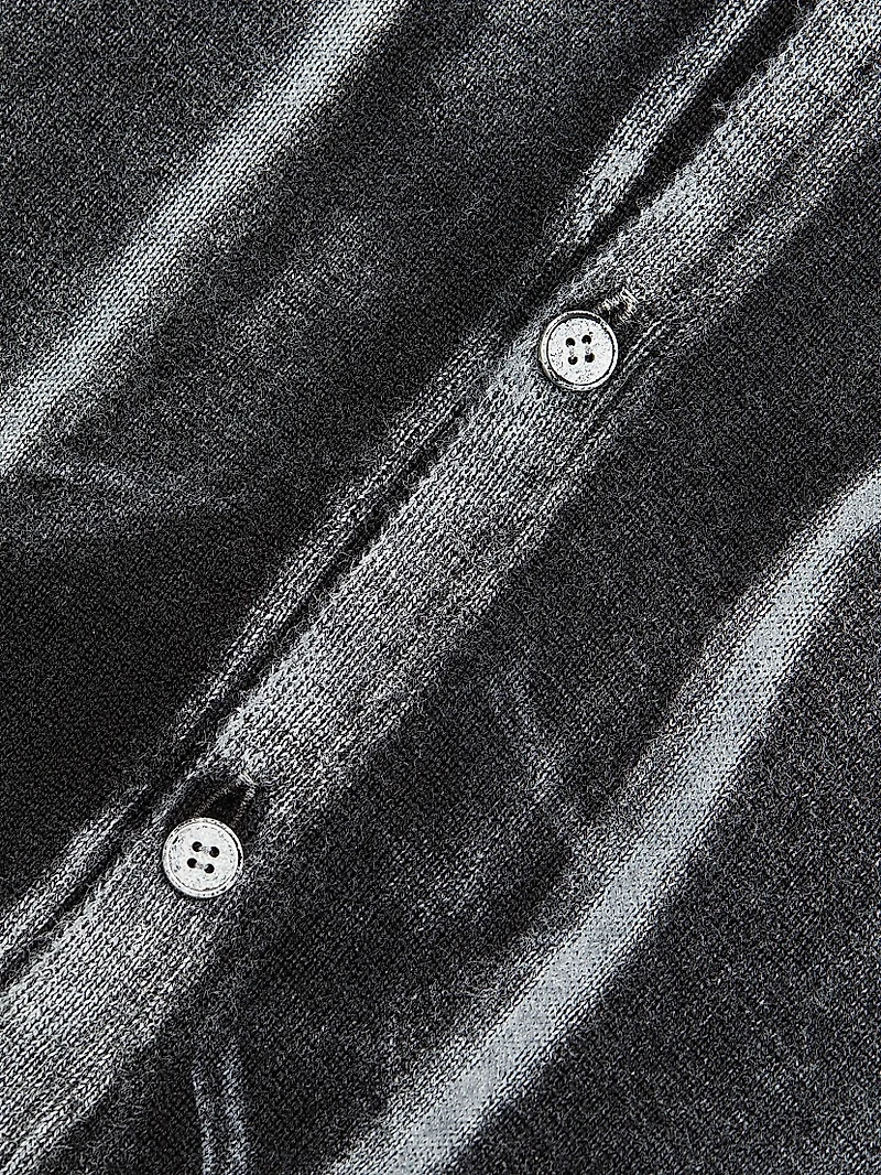 Fitted Virgin Wool-Blend Cardigan