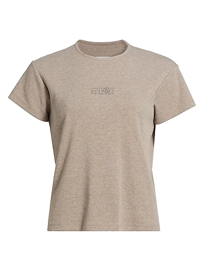 Stretch Cotton-Virgin Wool T-Shirt