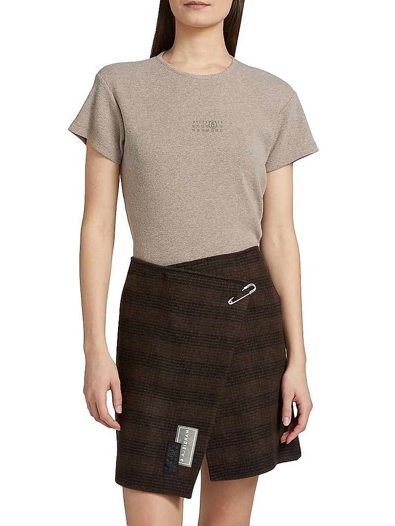 Stretch Cotton-Virgin Wool T-Shirt