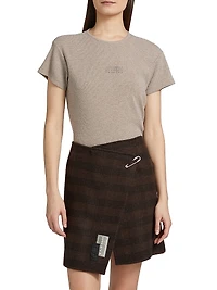 Stretch Cotton-Virgin Wool T-Shirt