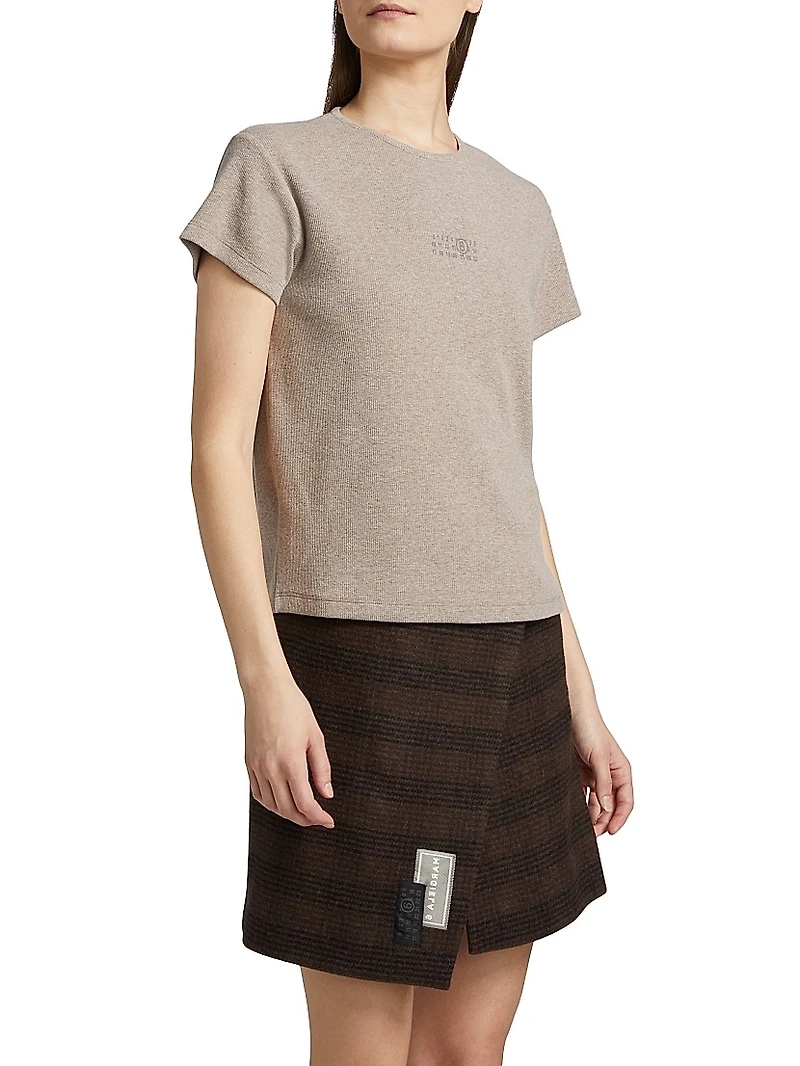 Stretch Cotton-Virgin Wool T-Shirt