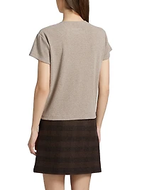 Stretch Cotton-Virgin Wool T-Shirt