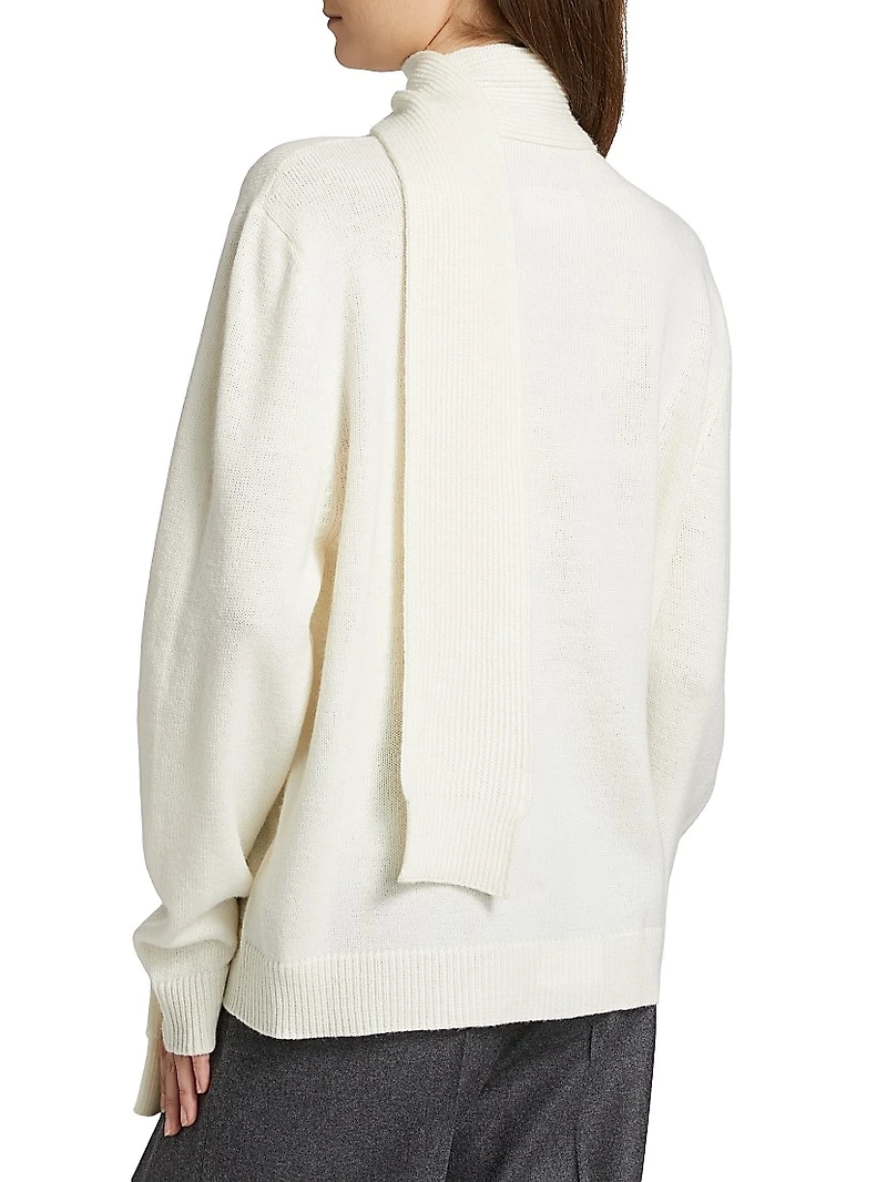 Tieneck Virgin Wool-Blend Cardigan