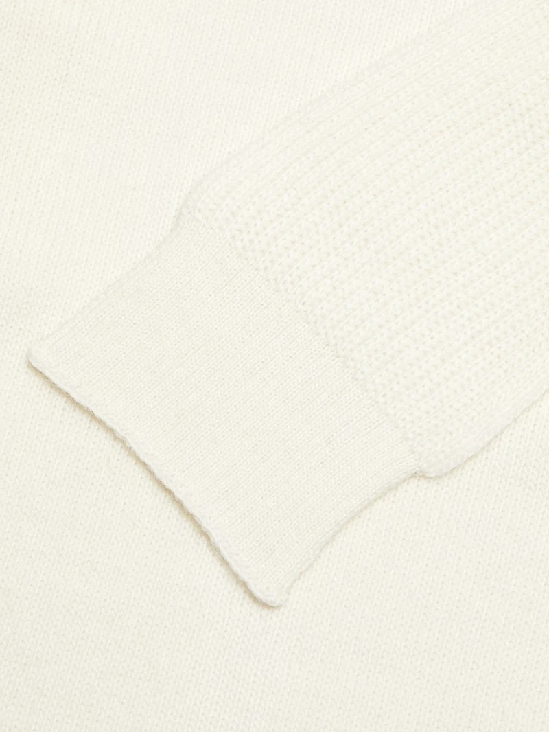 Tieneck Virgin Wool-Blend Cardigan
