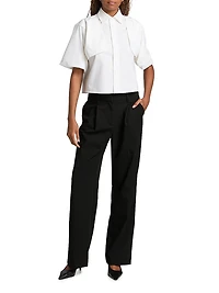 Boxy Poplin Shirt