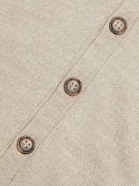 Fitted Virgin Wool-Blend Cardigan