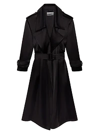 Satin Soft Trench Coat