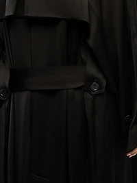 Satin Soft Trench Coat