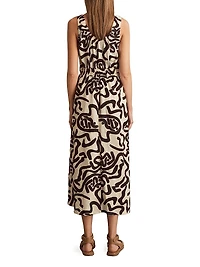 Akari Printed Midi-Dress