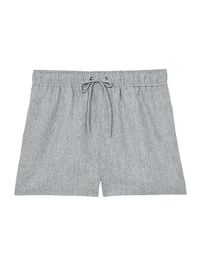 Willow Drawstring Linen-Blend Shorts