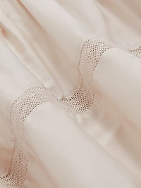 Felicity Shirred Ruffle-Hem Minidress