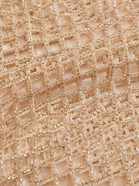 Lila Beaded Mesh Tank