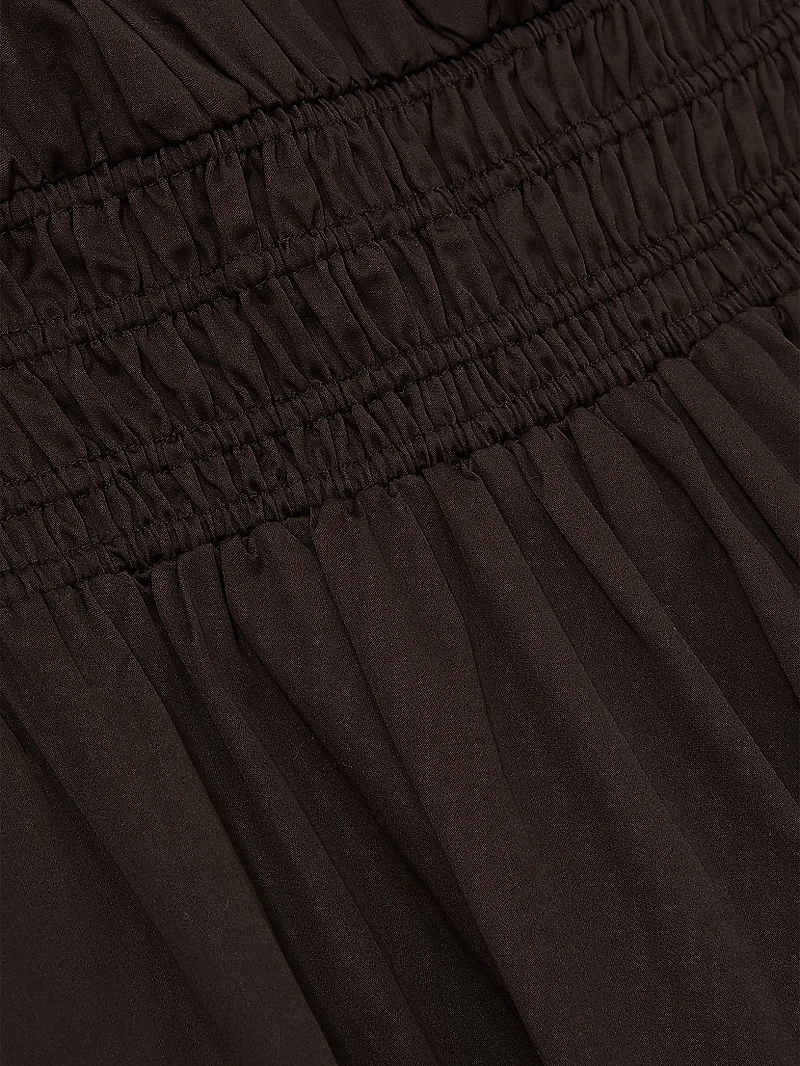 Anouk Cotton Smocked Midi-Dress