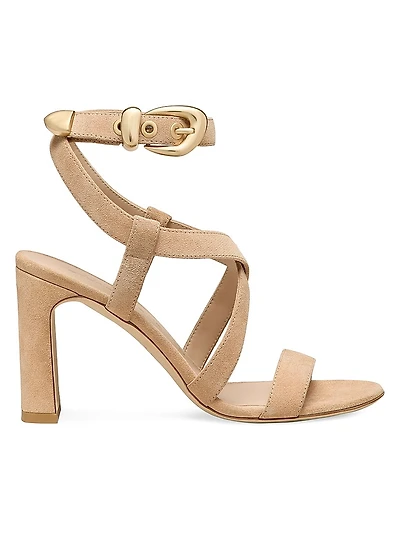 Maven 75MM Suede Strappy Sandals