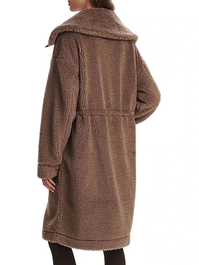 Logan Drawstring Sherpa Coat