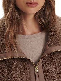 Logan Drawstring Sherpa Coat