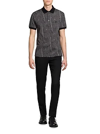 Paisley Cotton Polo Top