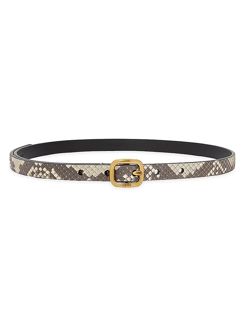Embossed Leather Belt