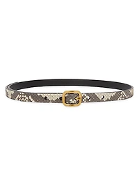 Embossed Leather Belt