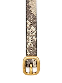 Embossed Leather Belt