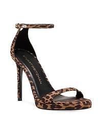 Nudist 100MM Leopard-Printed Platform Sandals