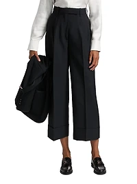 Double-Pleat High-Rise Trousers