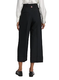 Double-Pleat High-Rise Trousers