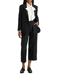 Double-Pleat High-Rise Trousers
