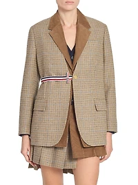 2-in-1 Wool-Cotton Blazer