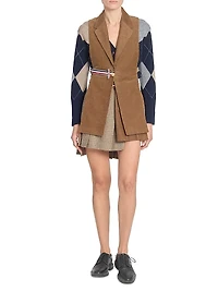 2-in-1 Wool-Cotton Blazer