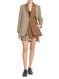 2-in-1 Wool-Cotton Blazer