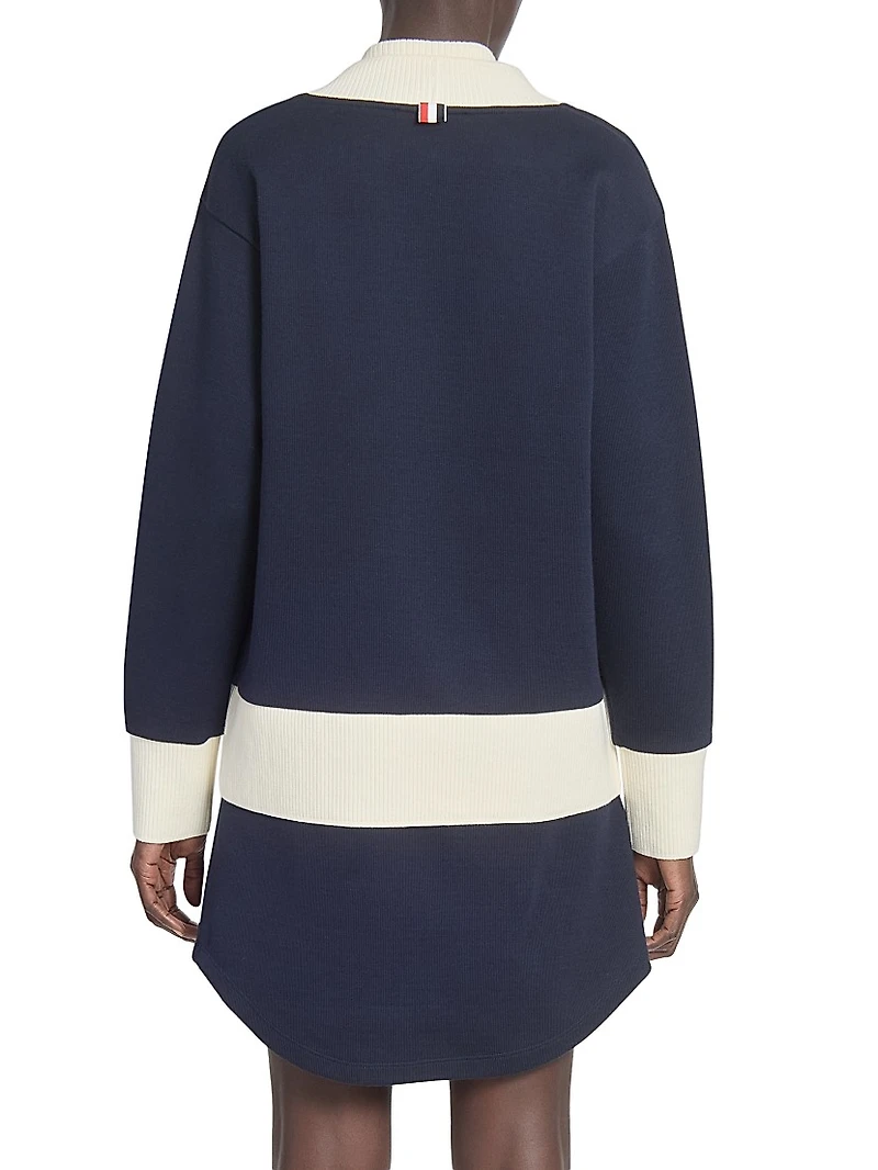 Oversized V-Neck Cotton Cardigan