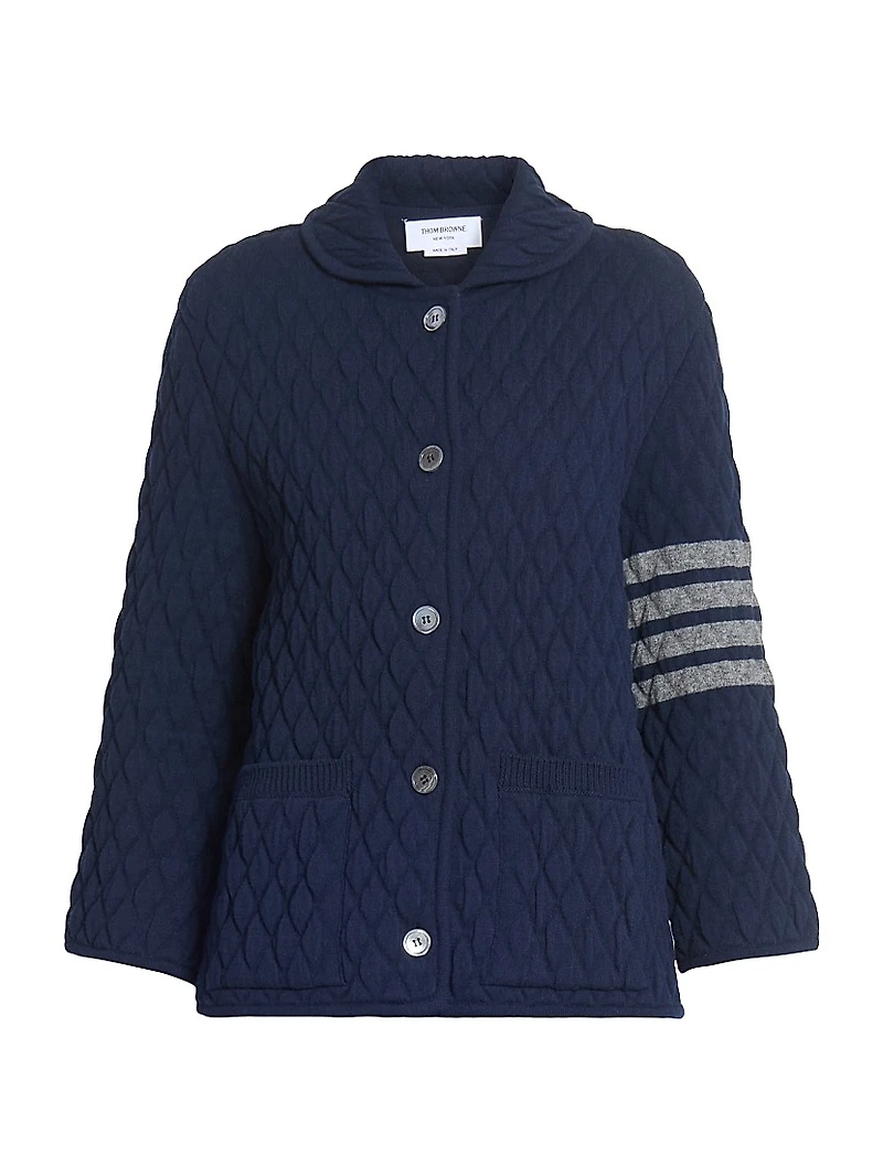 Quilted Knit Wool-Blend Work Jacket