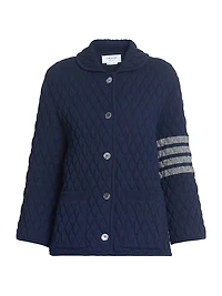 Quilted Knit Wool-Blend Work Jacket