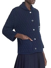 Quilted Knit Wool-Blend Work Jacket