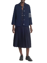 Quilted Knit Wool-Blend Work Jacket