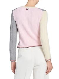 Fun Mix Ladder-Stitch Wool Sweater