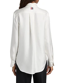 Bow Silk Twill Shirt