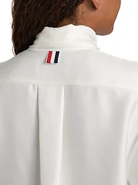 Bow Silk Twill Shirt