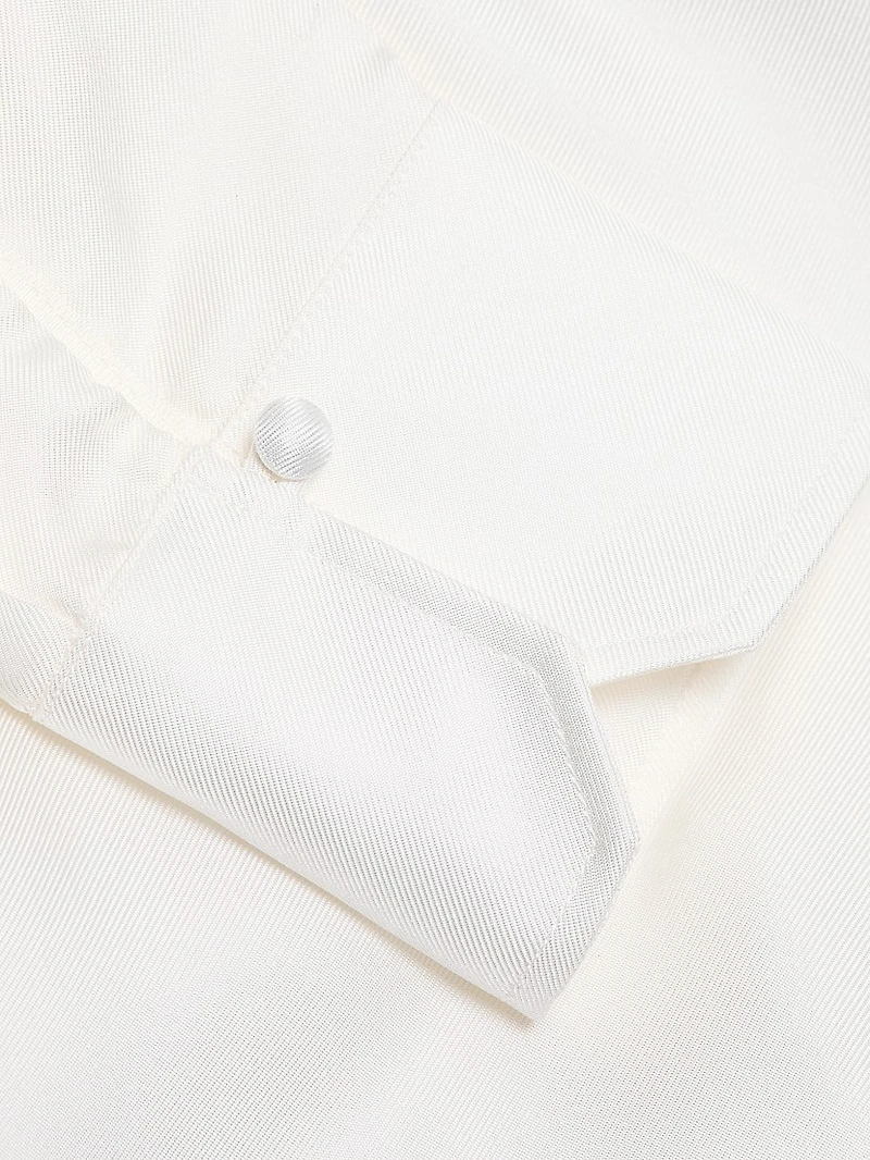 Bow Silk Twill Shirt