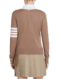 Wool Relaxed-Fit V-Neck Cardigan